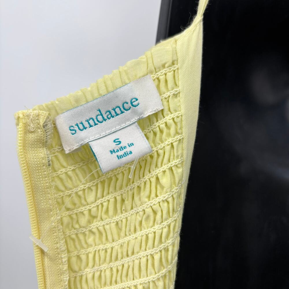 Sundance Dress Small Maxi Embroidered Floral Tiered Cotton Silk Beach Resort EUC - Picture 11 of 11